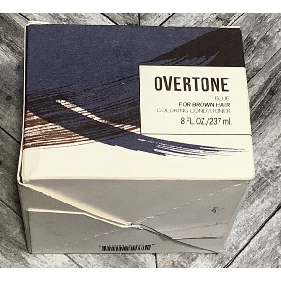 Overtone Coloring Conditioner 8 Fl Oz Blue For Brown Hair - Picture 2 of 5